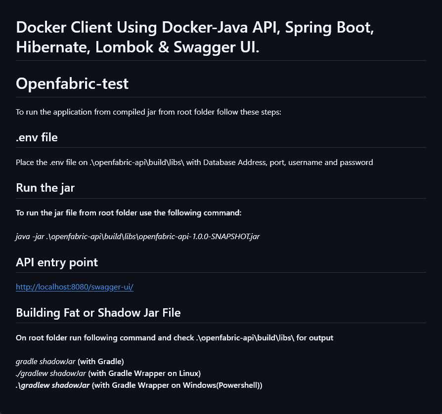 Docker Client API
